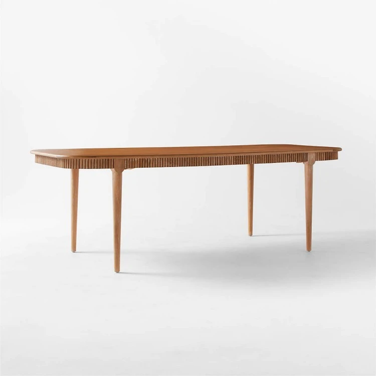 dining table and six chairs