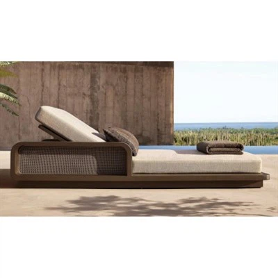 Алюминиевый солнечный лаунджер с подушкой